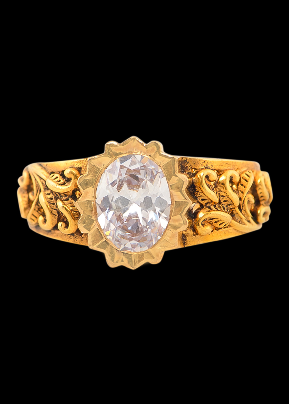 Gold and stone on sale rings