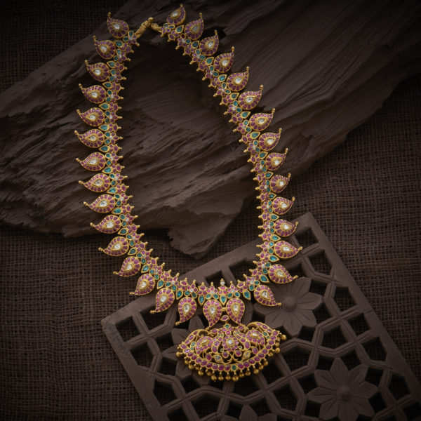 Prettiest Gold Antique Long Necklace & Haram Designs!