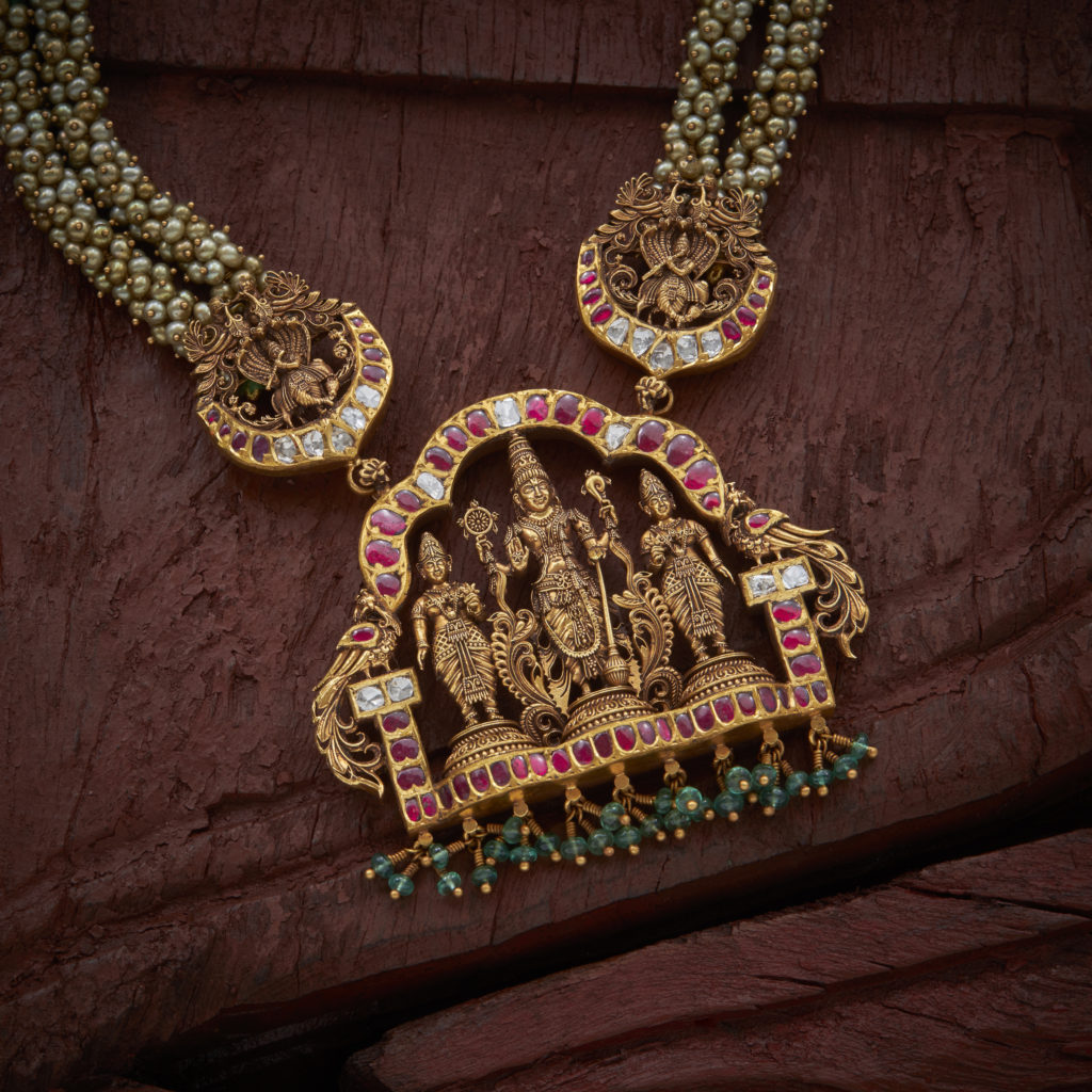Antique Gold Temple Necklace