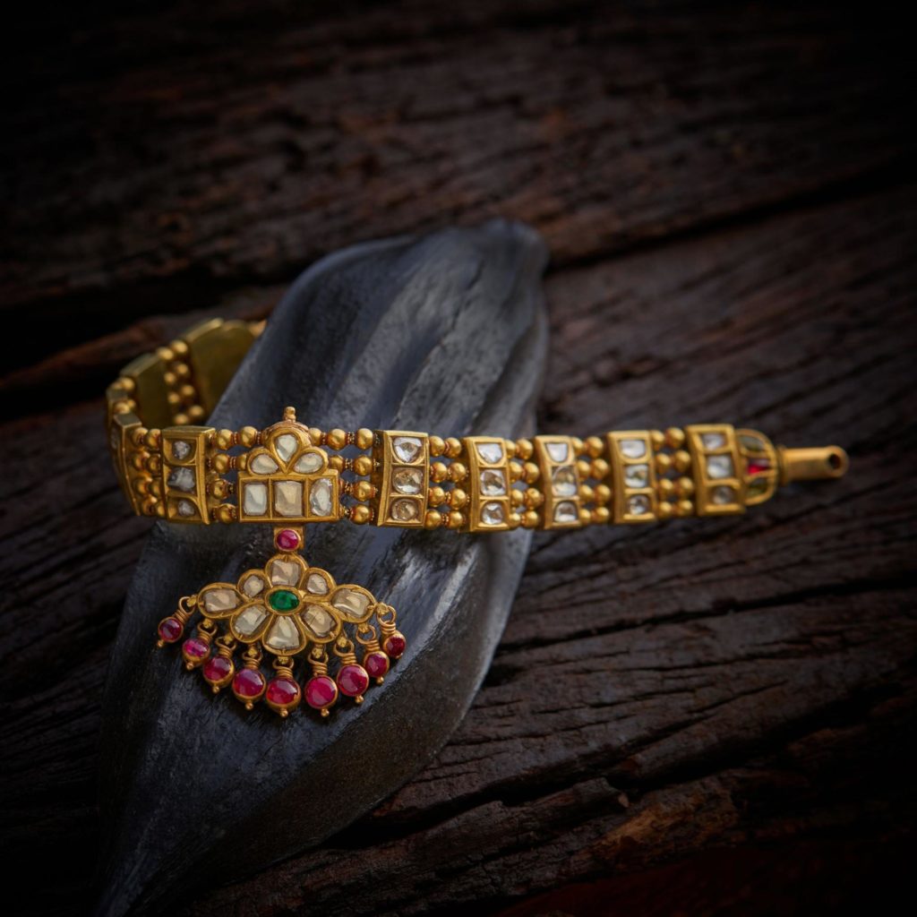 Antique Polki Choker - Navrathan Jewellers