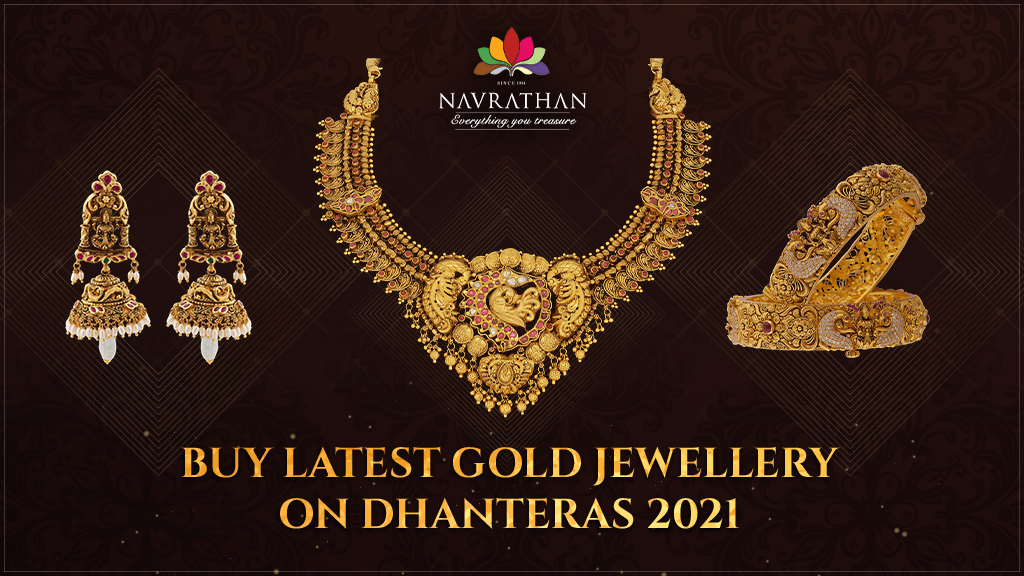 Buy Latest Gold Jewellery on Dhanteras 2021