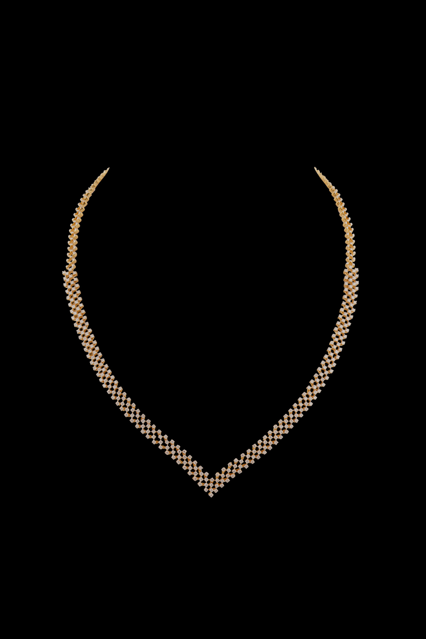 Chettinad diamond 2024 necklace designs