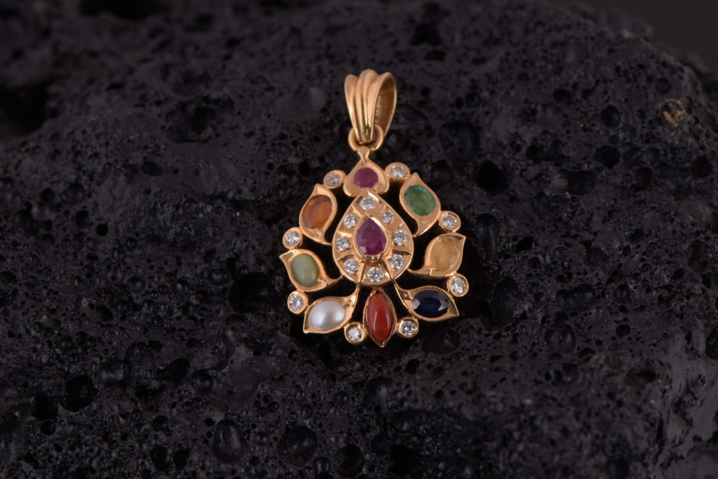 Enchanting Navrathna Pendant