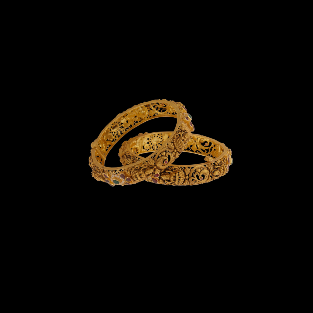 Antique Gold Bangles - Antique Kada - Antique Jewellery Designs