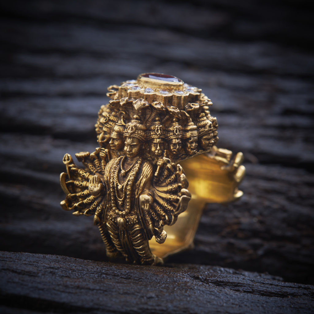 Antique Gold Ring - Antique Gold Jewellery Designs - Antique Temple Jewellery
