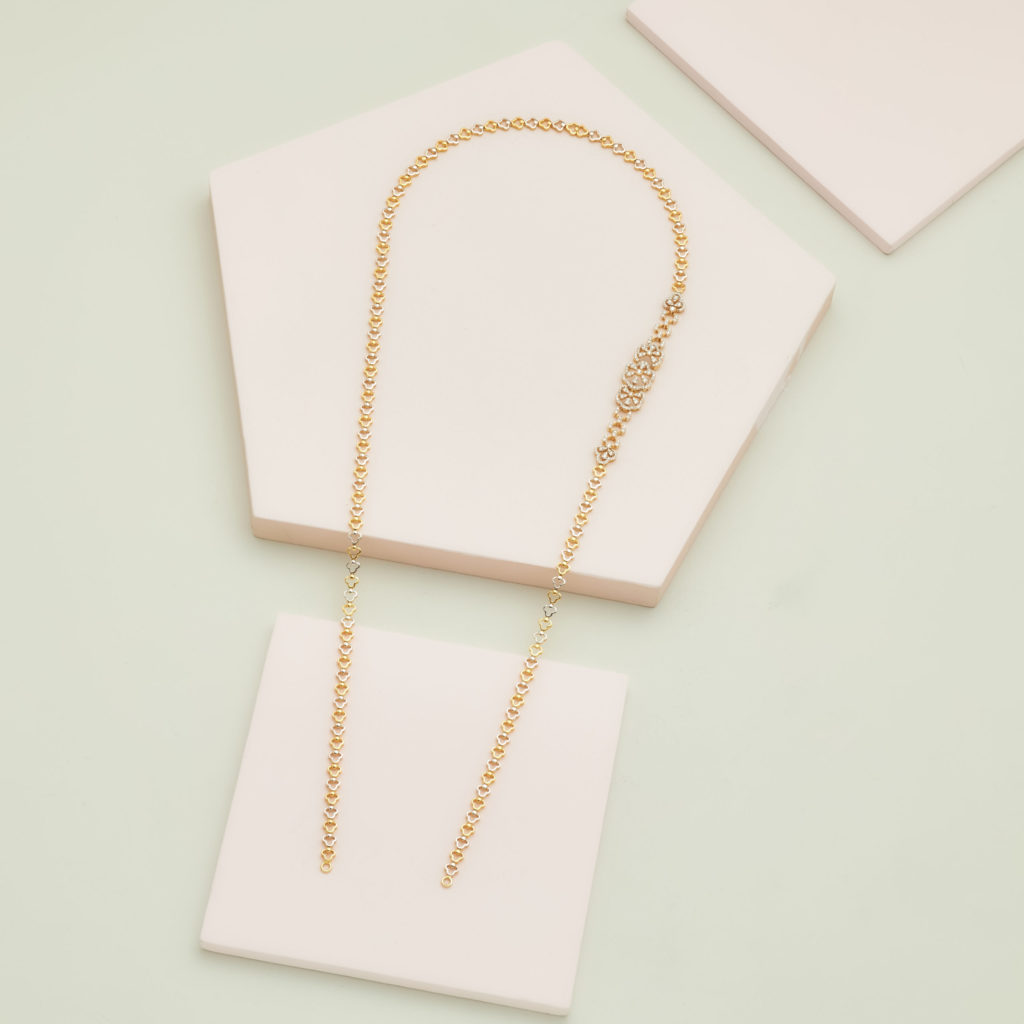 Diamond and Rose Gold Chain - Latest Fashion Jewellery Designs