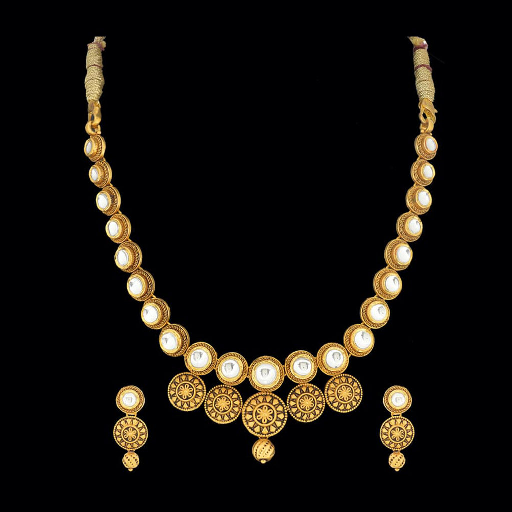 Kundan Necklace Set - Kundan Bridal jewellery set