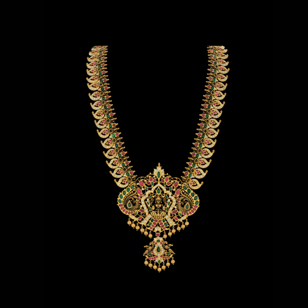 Antique Mangomala Long Haar Necklace-antique metal jewellery
