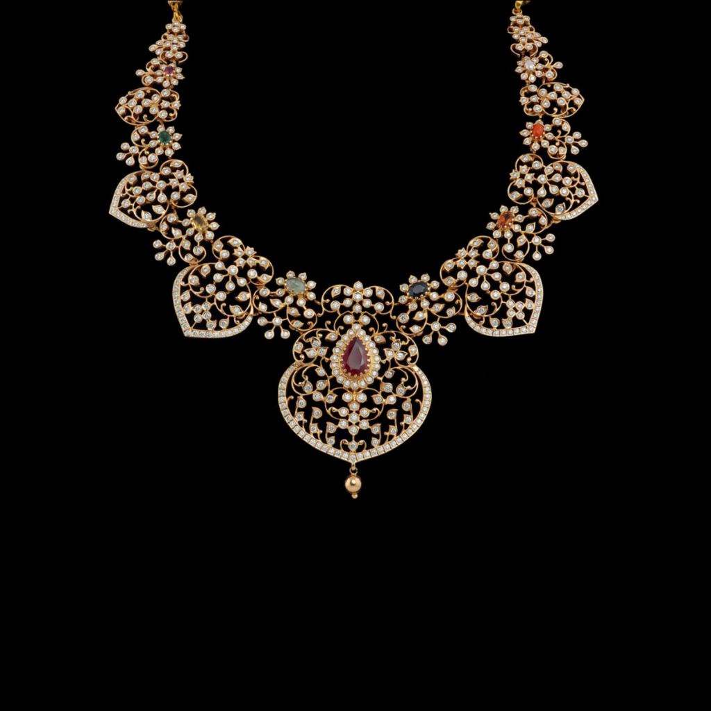 Dazzling diamond Necklace Set-Jewellery Gift