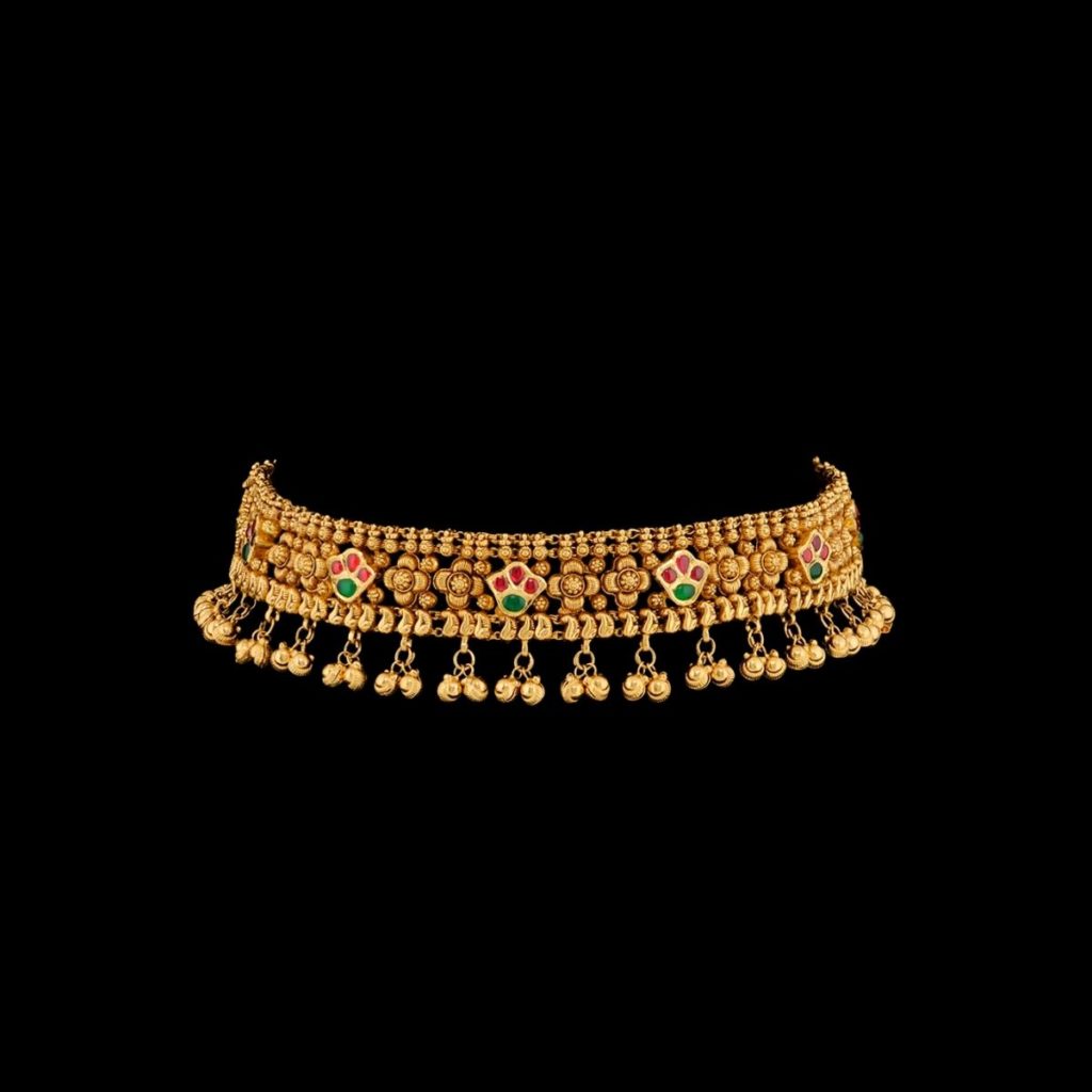 Glamorous Antique Choker- antique jewellery set for marriage