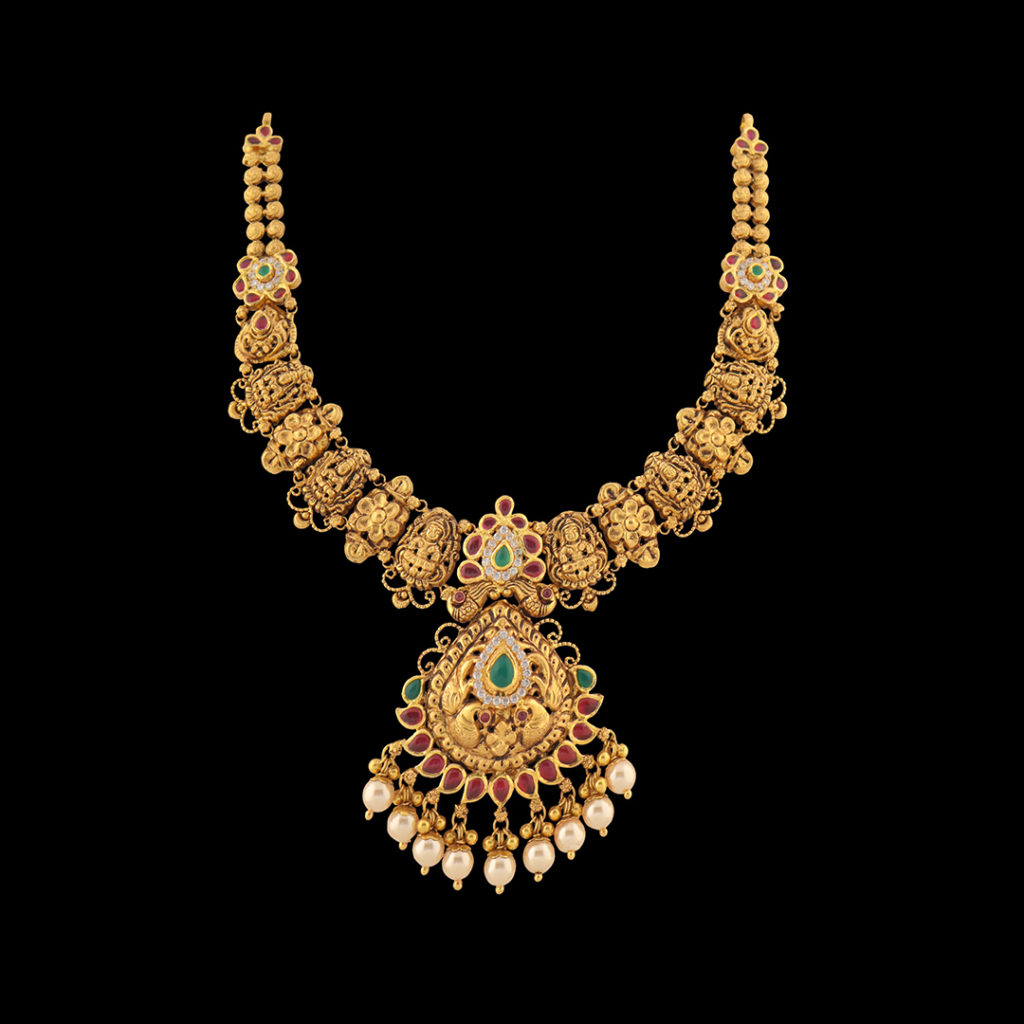 Graceful Gold Peacock Necklace - Valentines Day Gift