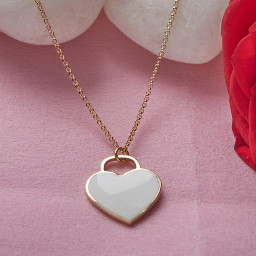 Chain Necklace with Heart-Valentines Jewellery Gift Guide