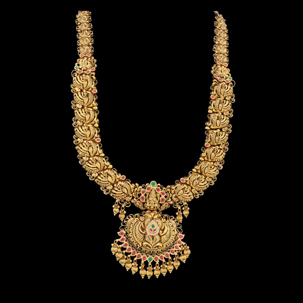 Peacock-designed gold necklace-Gold Jewellery Styling Tips