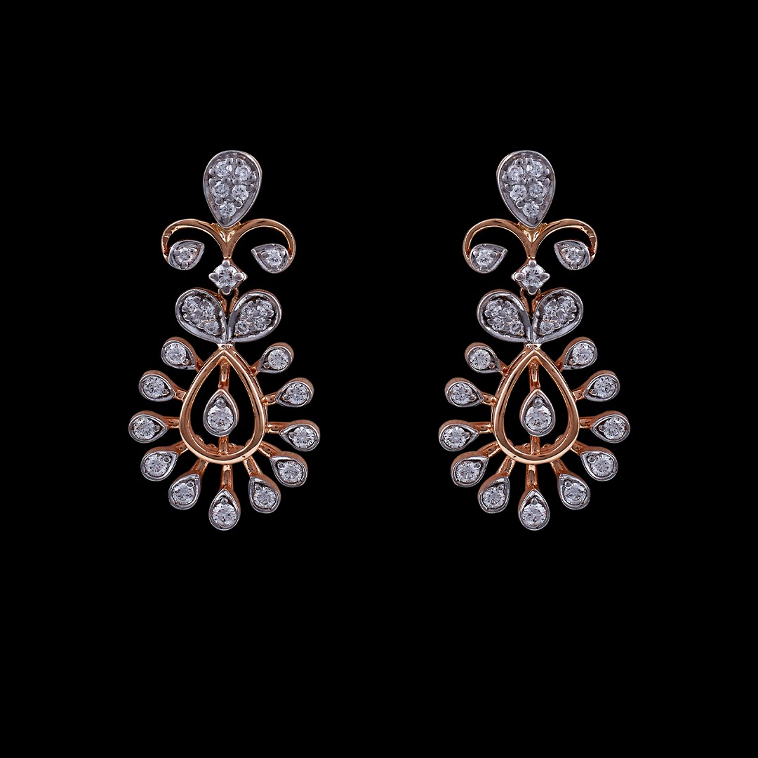 Long diamond earrings on sale designs