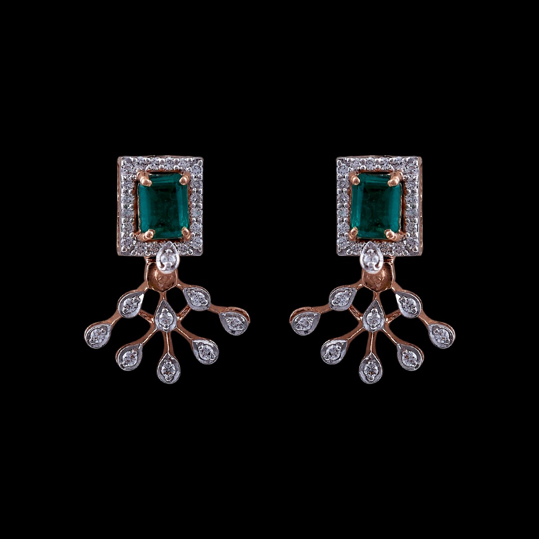 Exquisite store diamond earrings