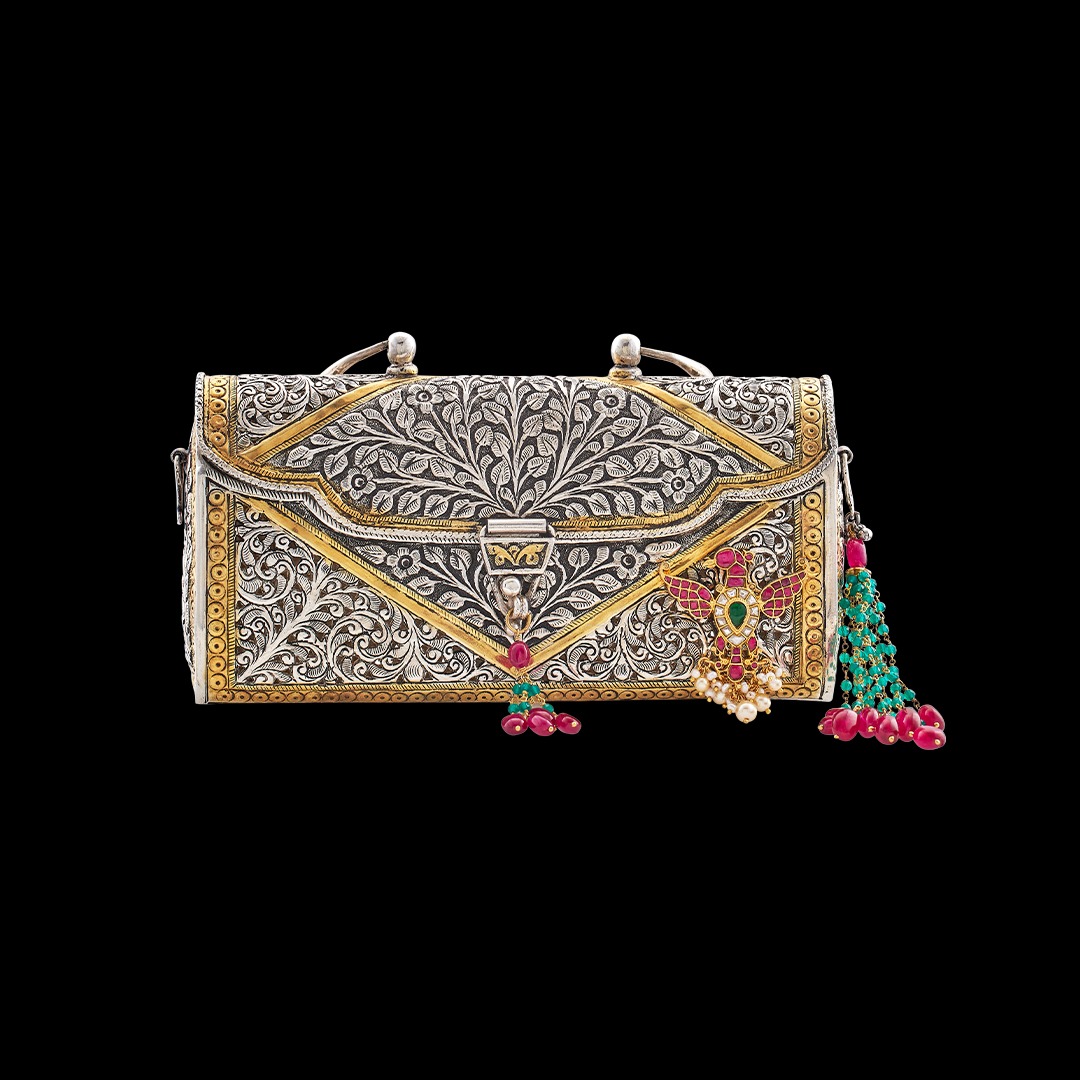 Silver bag designer hot sale