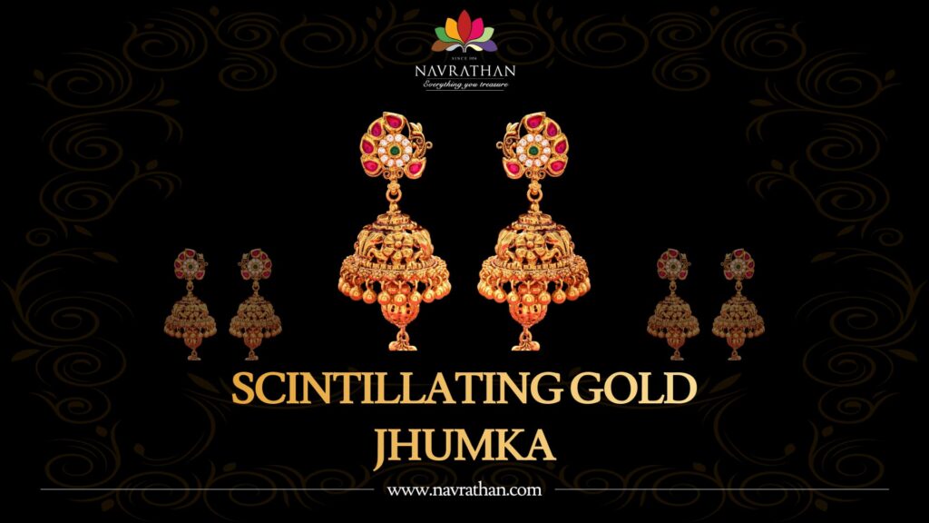 Scintillating Gold Jhumka
