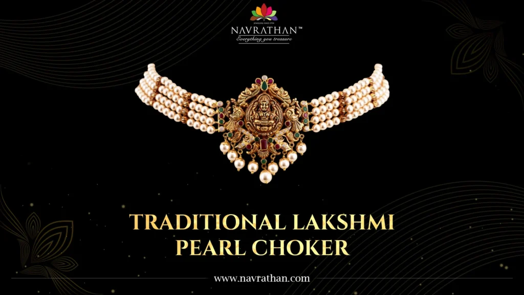 Traditional Lakshmi Pearl Choker 
