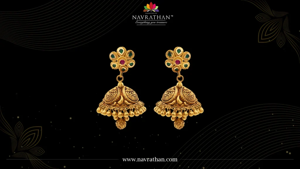 Antique Temple Jhumka
